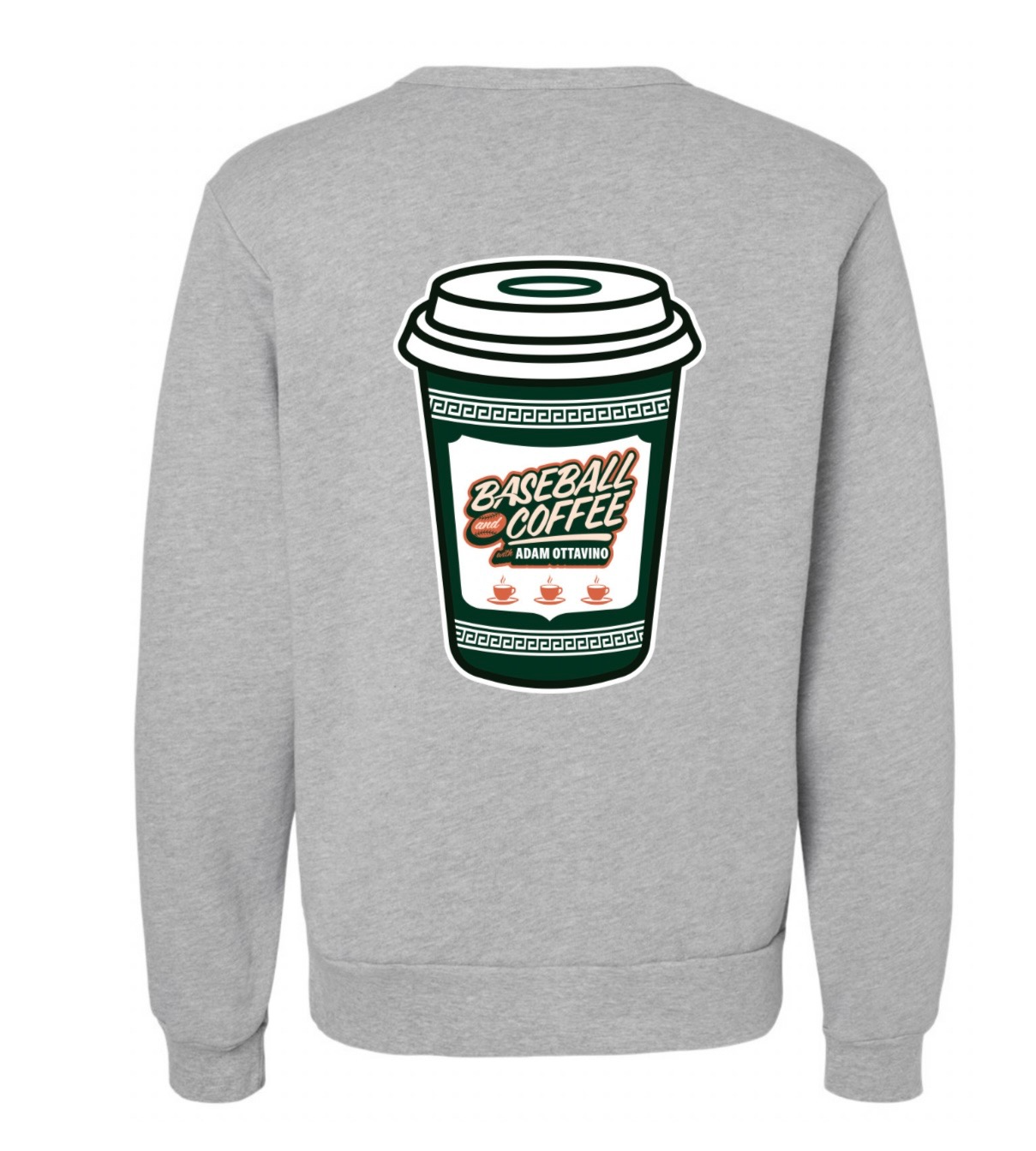 Baseball / Coffee Crewneck Sweatshirt